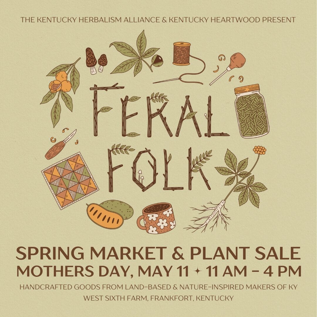 feral folk spring market '25 graphic